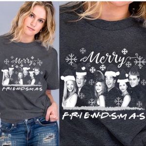 + “MERRY FRIENDSMAS” Short Sleeve Tee! NEW!